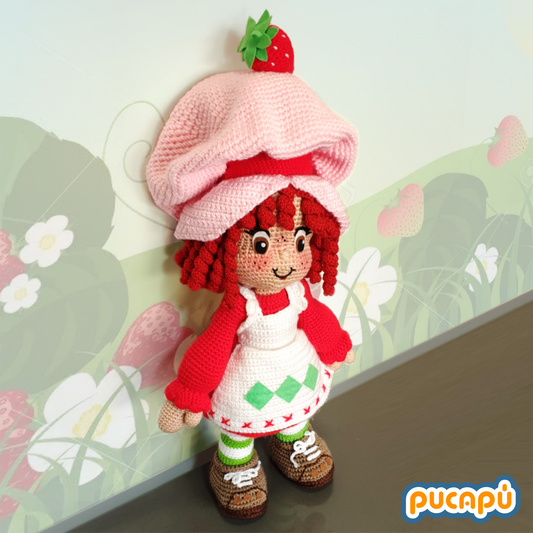 ROSITA FRESITA, FRUTILLITA, STRAWBERRY SHORTCAKE - Patrón Amigurumi PDF