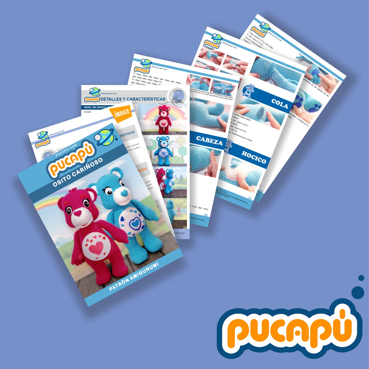 OSOS AMOROSOS - Patrón Amigurumi PDF