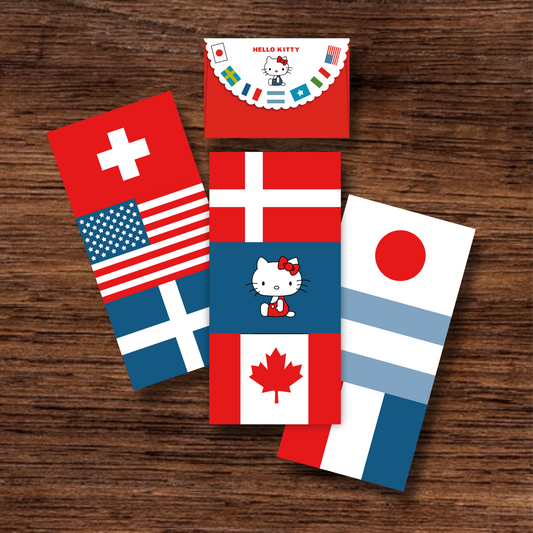 PAPEL DE CARTA CON SOBRE "BANDERAS"