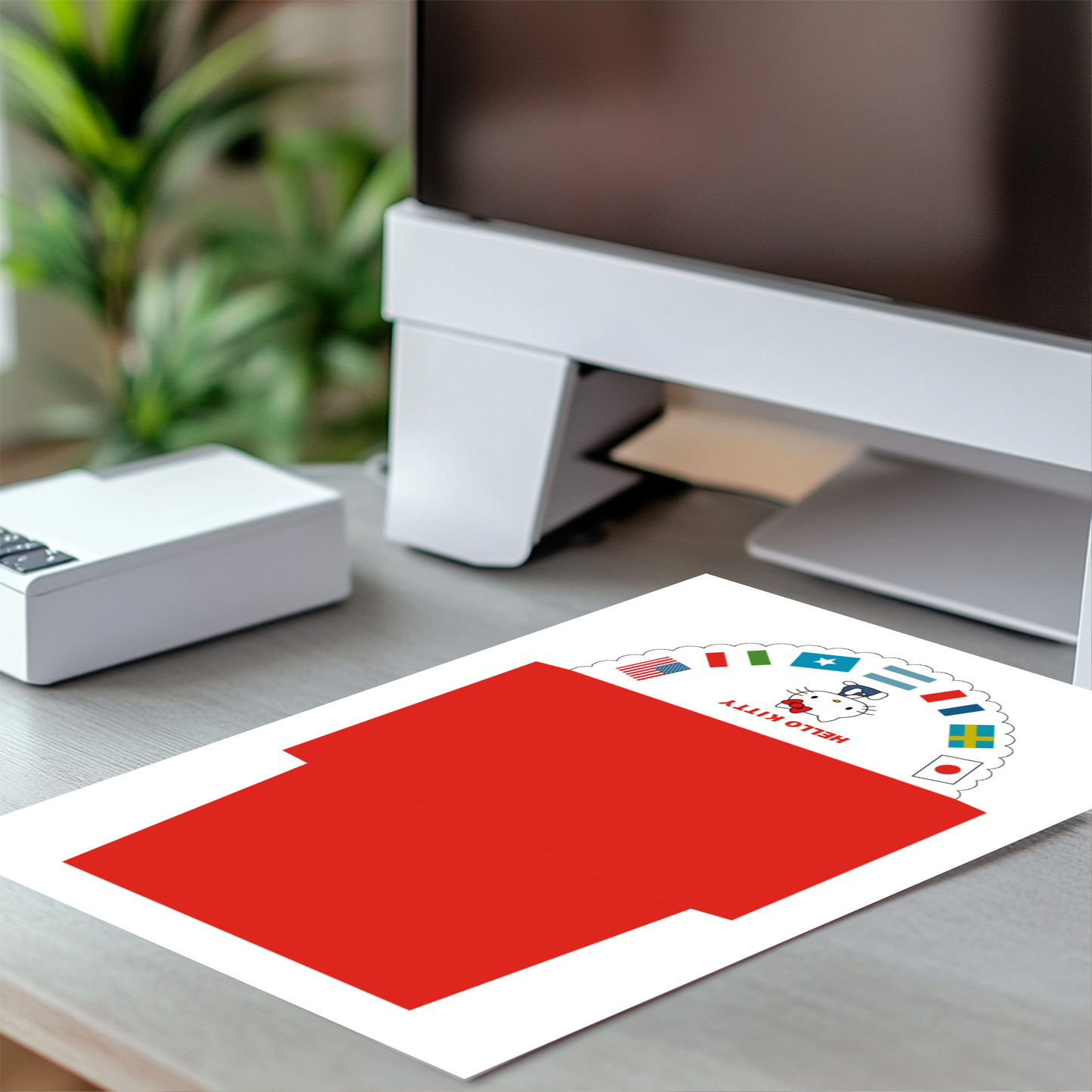 PAPEL DE CARTA CON SOBRE "BANDERAS"