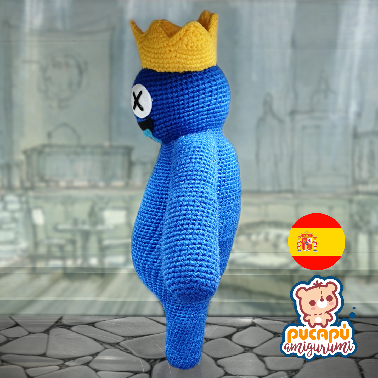 Blue de Raimbow Friends Patrón Amigurumi PDF