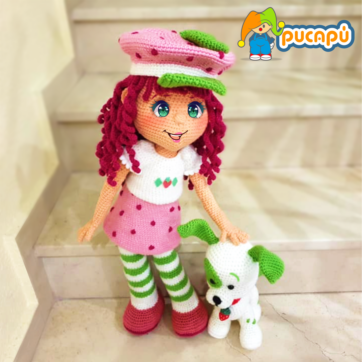 Niña de fresa Patrón