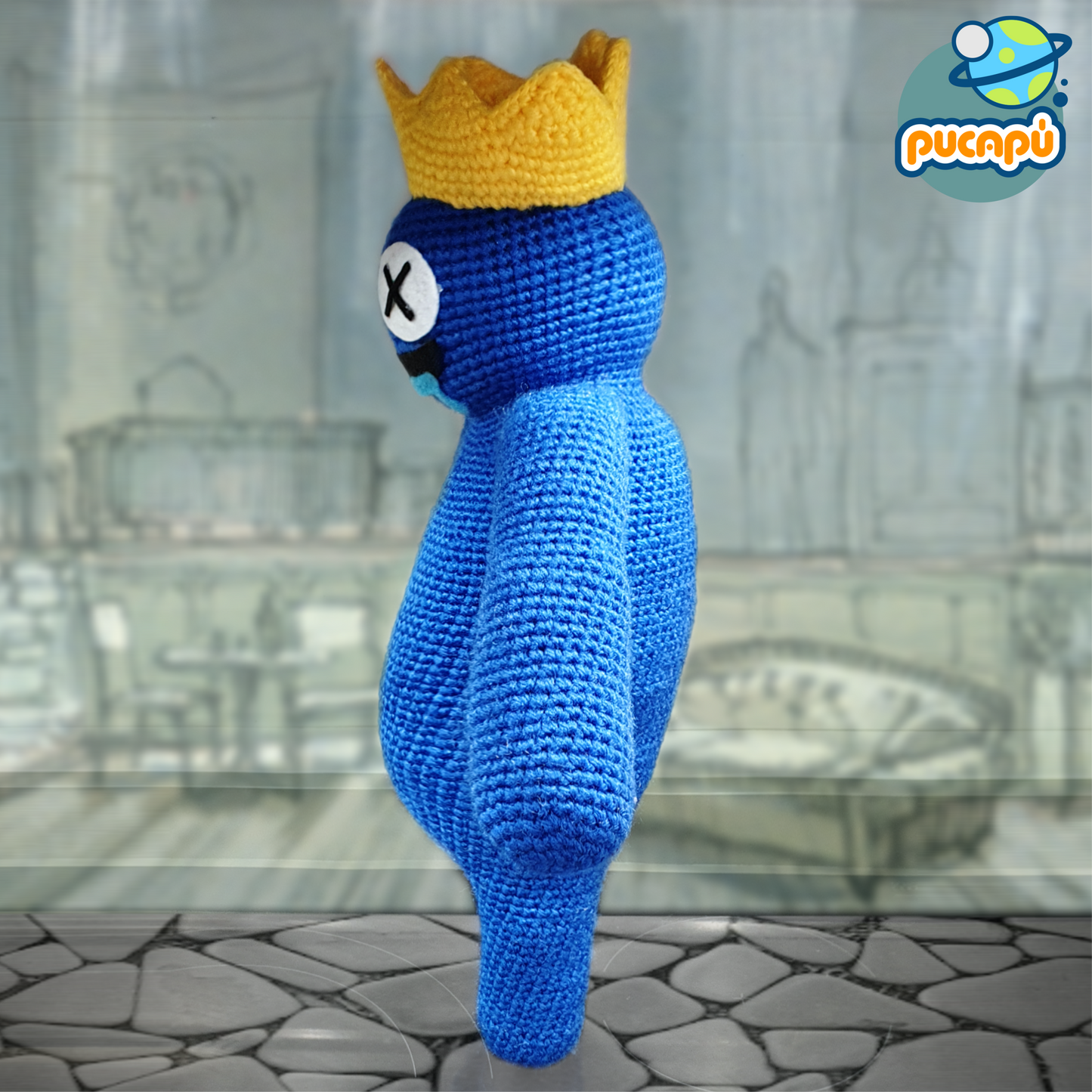 Blue de Raimbow Friends Patrón Amigurumi PDF