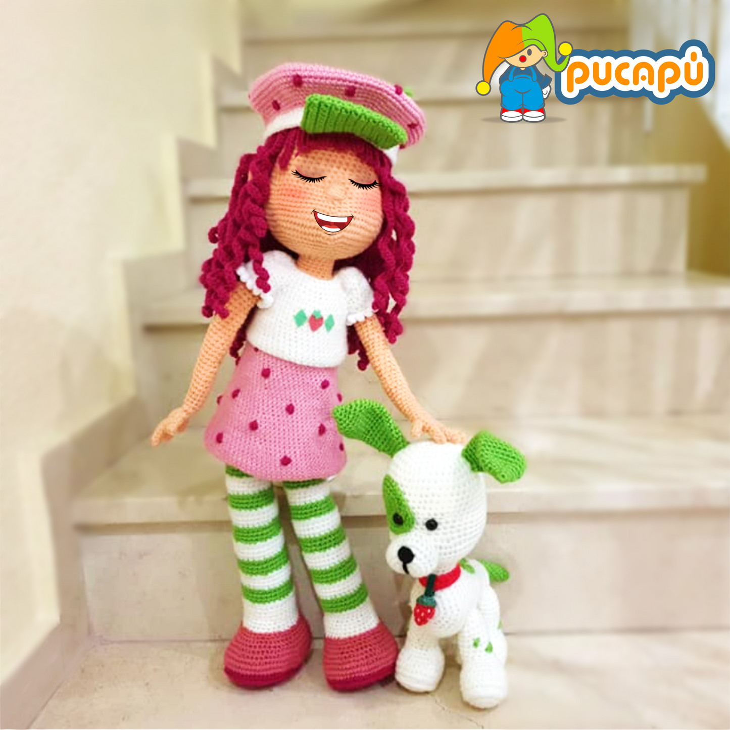 Niña de fresa Patrón