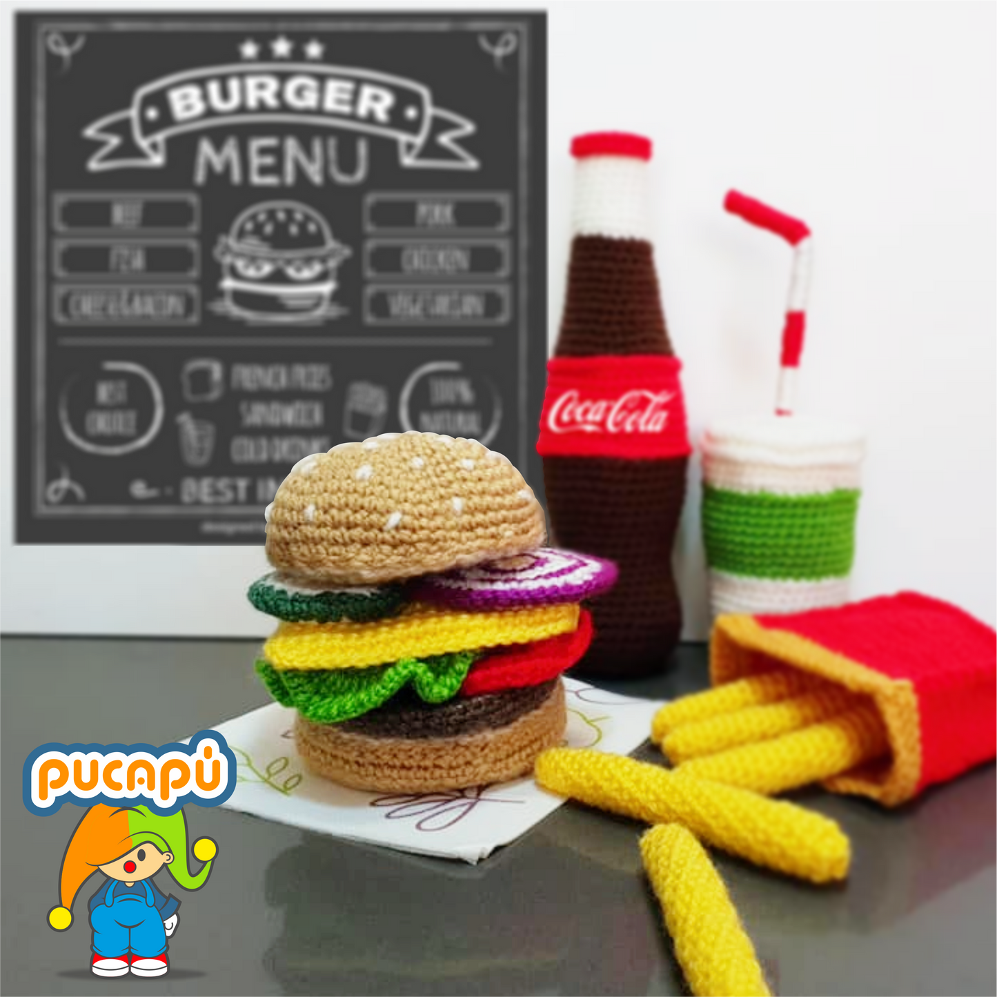 Set Hamburguesa Completa Patrón