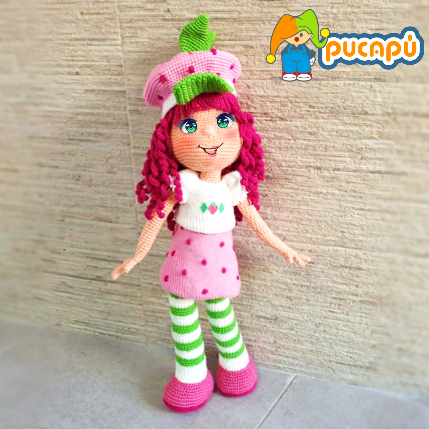 Niña de fresa Patrón