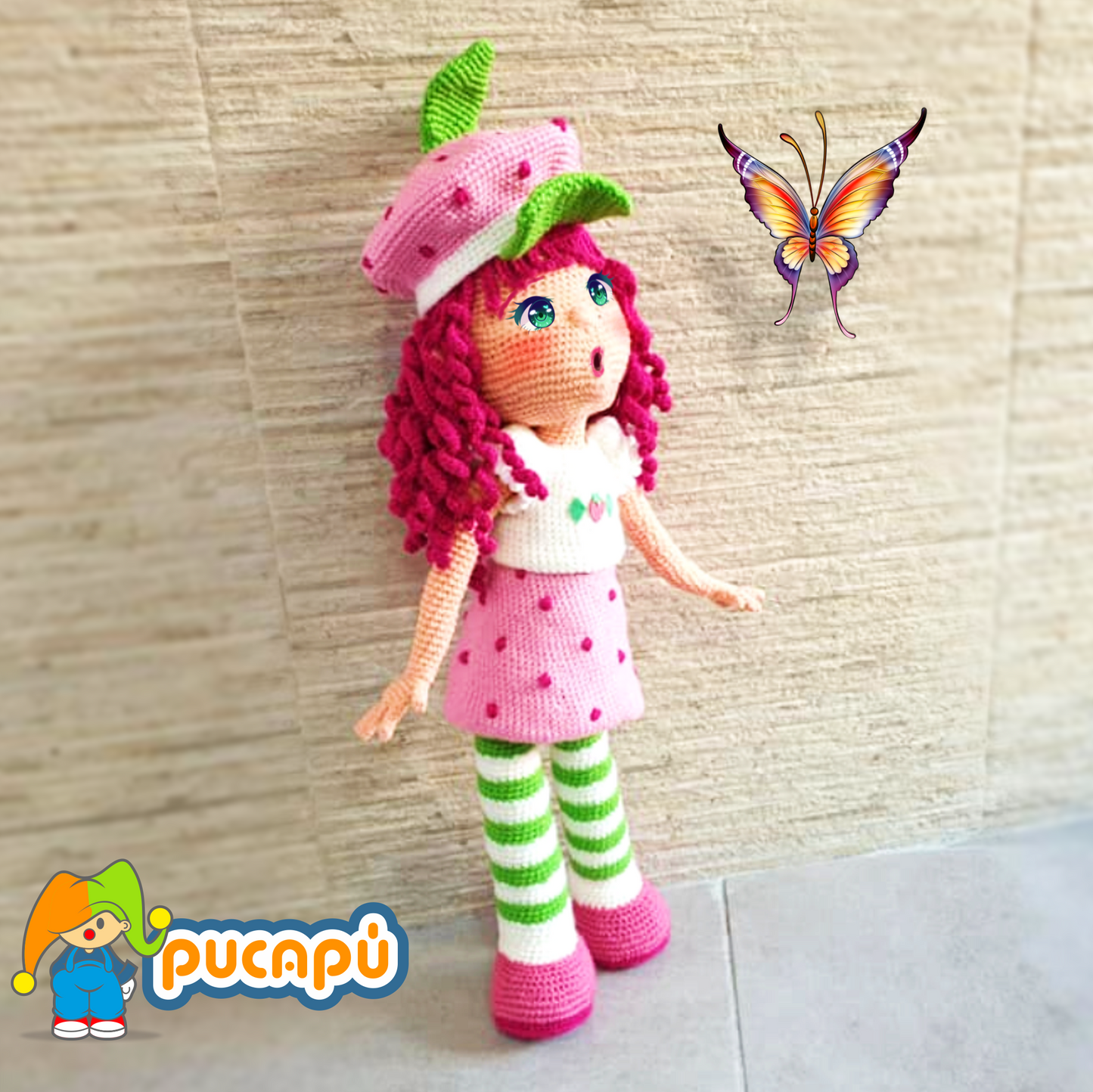 Niña de fresa Patrón