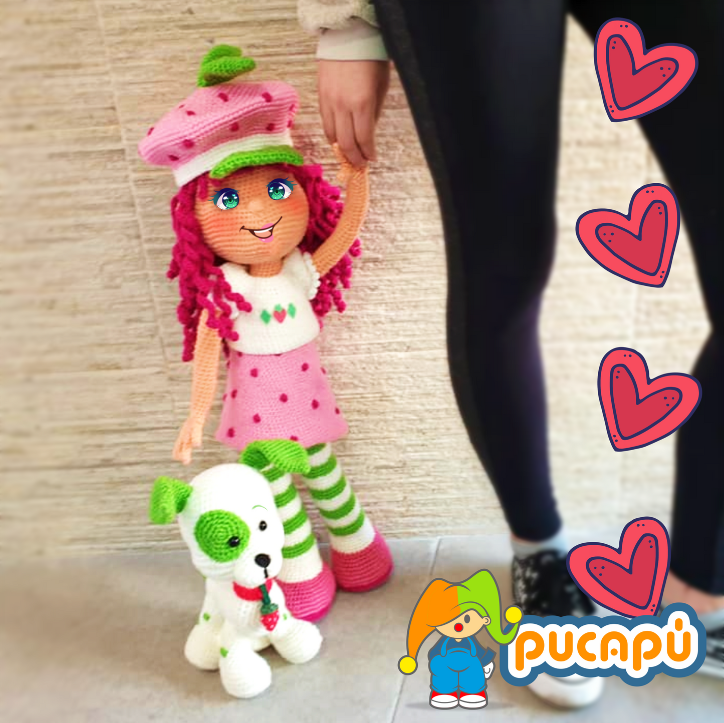 Niña de fresa Patrón