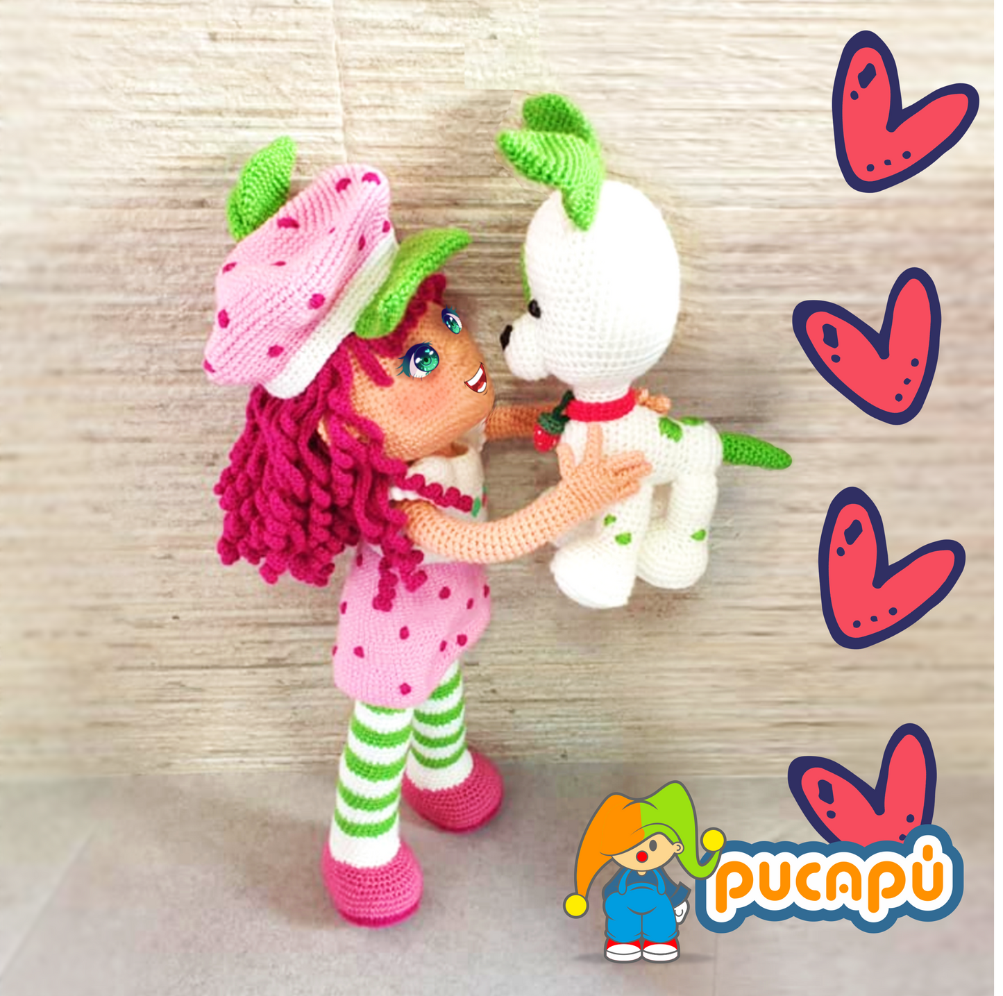 Niña de fresa Patrón